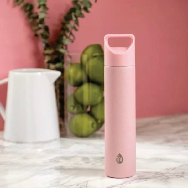 035f80fa-2e70-4fc6-844f-f144c670d47e Personalized  Mini Tumbler 10 oz Pink Solid Print Stainless Steel Water Bottle with Screw Cap