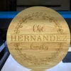 Custome Engraving Rotating Wood Cutting Board 15"