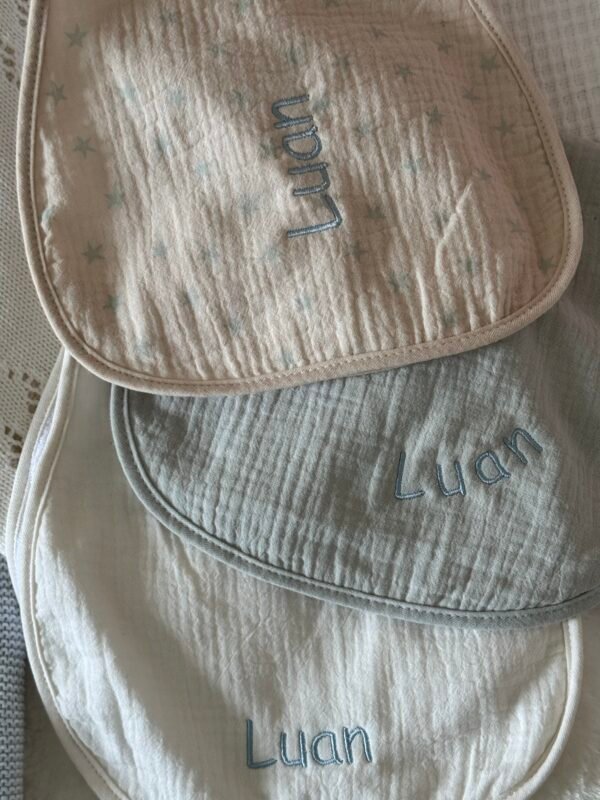 Personalized Muslin Burp Cloths
