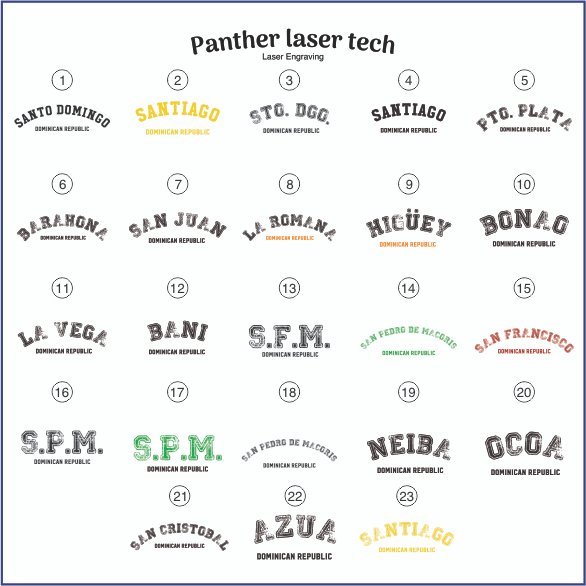 T-Shirt Personalized towns of the Dominican Republic
