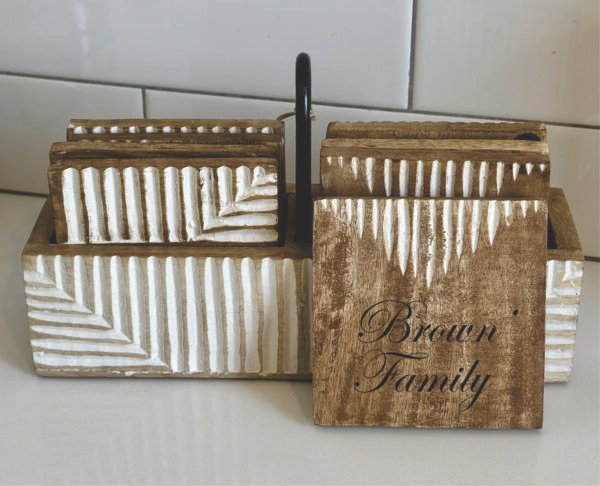 Custome Wood Glass Holder