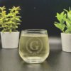 Custome Set of 2 Engraved Initial or Name 3.25 Ounce Glass