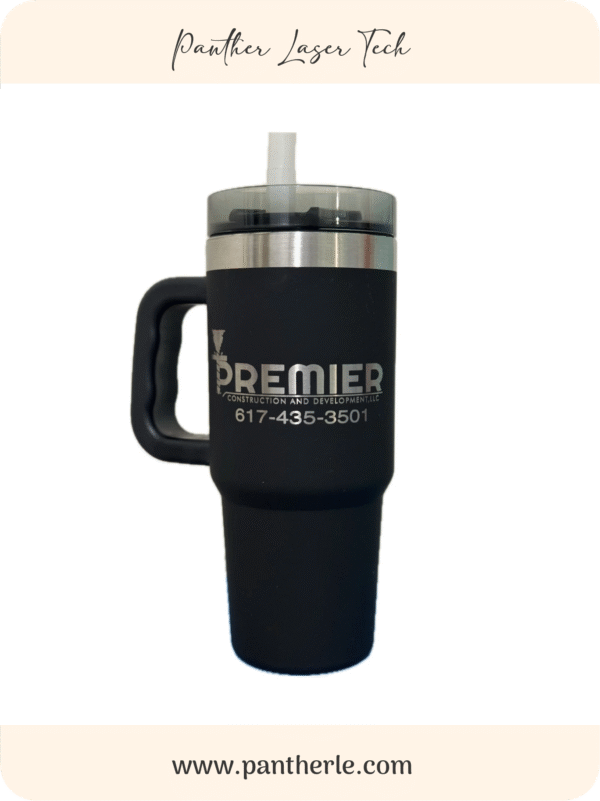 Custome Trail 18 oz Insulated Stainless Steel Tumbler with Handle( Laser Engraving )