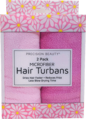 Personalized 2 Pack Microfiber Hair Wrap for Women, Anti-Frizz Quick Dry Turban for All Hair Types, Absorbent and Lightweight