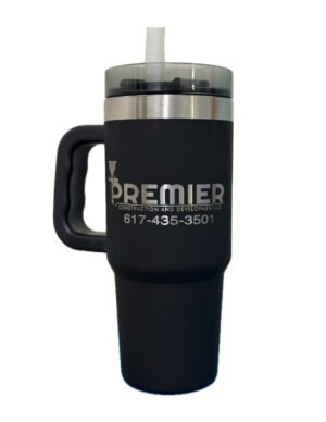 Custome Trail 18 oz Insulated Stainless Steel Tumbler with Handle( Laser Engraving )