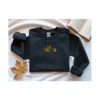 autumn black Embroidered "autumn" Sweatshirt,Cozy Fall Sweatshirt, Embroidered Fall Crewneck , Cute Embroidered Sweatshirt, Christmas Gift
