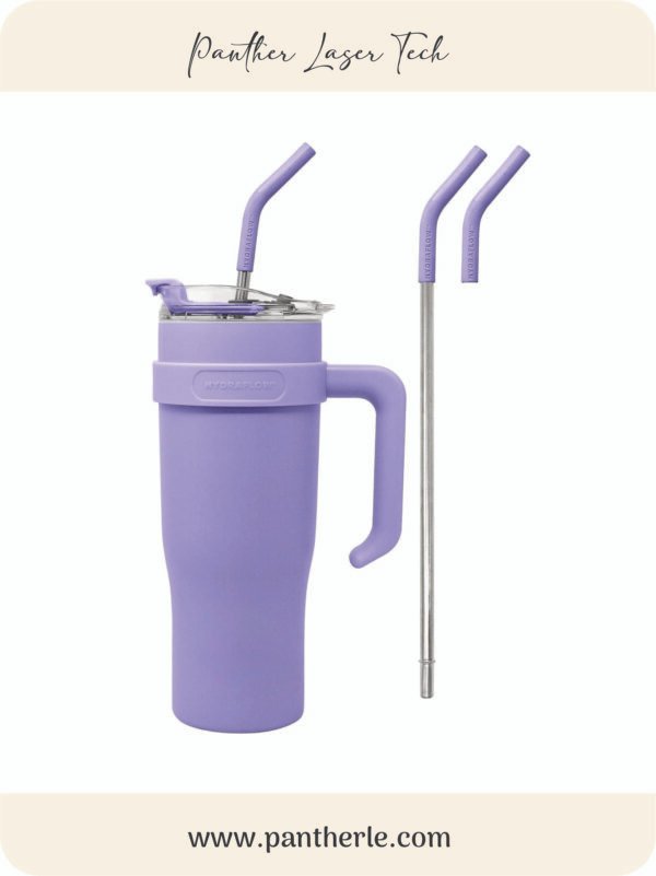 purple tumbler Custome Tumbler 40 oz. ( Laser Engraving )