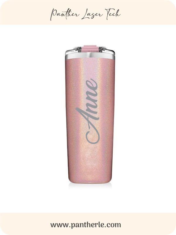 tumbler goldpink Personalized Tumbler 12oz 100% Leak-Proof Insulated Laser Engraving