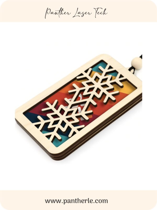 Laser-Cut Wooden Gift Card Holder: Holiday Ornament