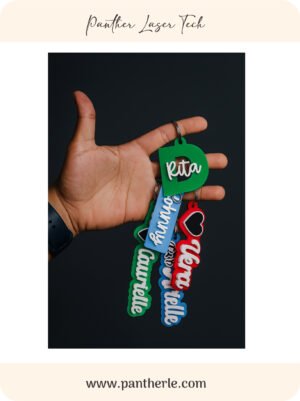 MANO LLAVEROS Emoji Name Keychain