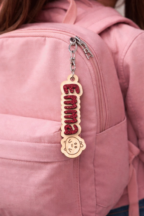 Personalized keychains Name + emoji + glitter ✨