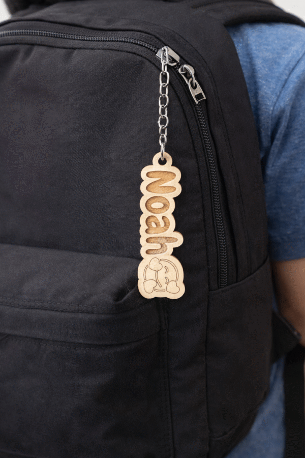 Custome Wood Emoji Keychain