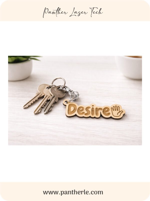 Custome Wood Emoji Keychain