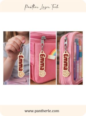 Personalized keychains Name + emoji + glitter ✨