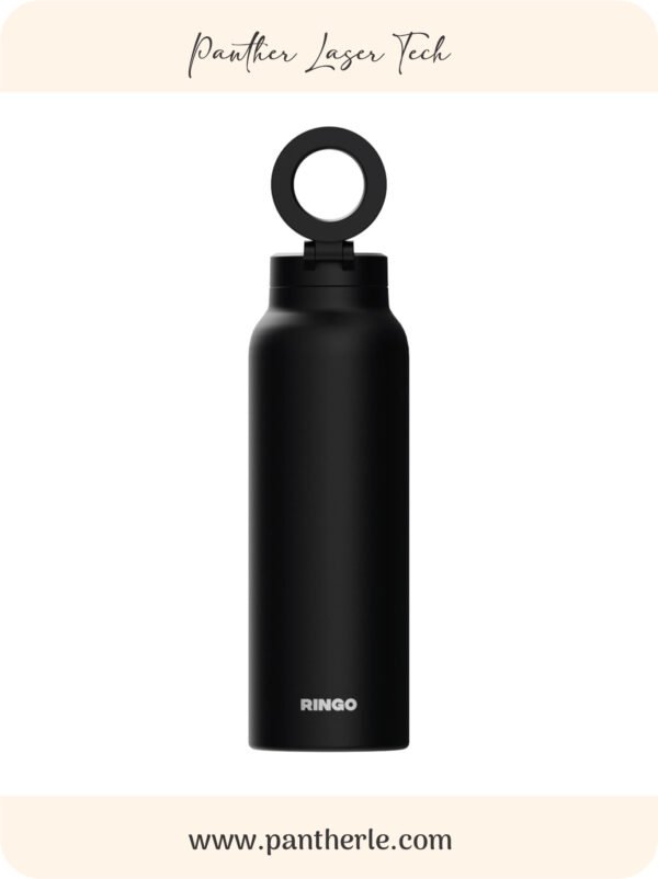 Ringo Black Personalized Tumblers Magnetic Phone Mount 24oz Stainless Steel Laser Engraving