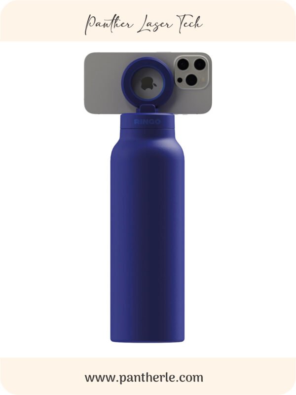 Ringo Blue Personalized Tumblers Magnetic Phone Mount 24oz Stainless Steel Laser Engraving