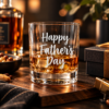 10 oz. Whiskey Glass, Engraved Bourbon Rocks Glass